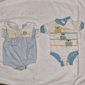 5/$20. Vtg Baby Boy's onesie 3-6 and 0-6 months